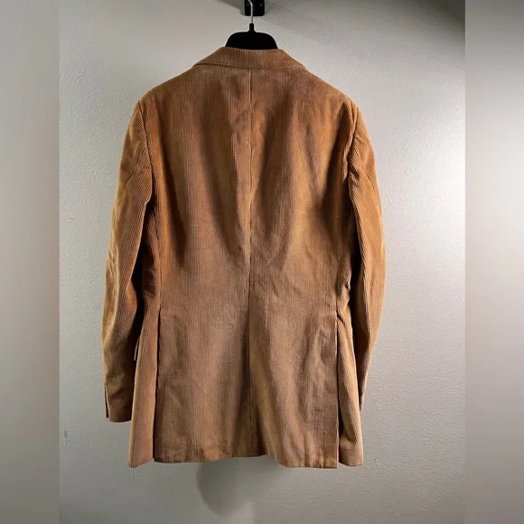 VINTAGE CORNER: Brown Corduroy Blazer and Pants Set - Picture 7 of 11